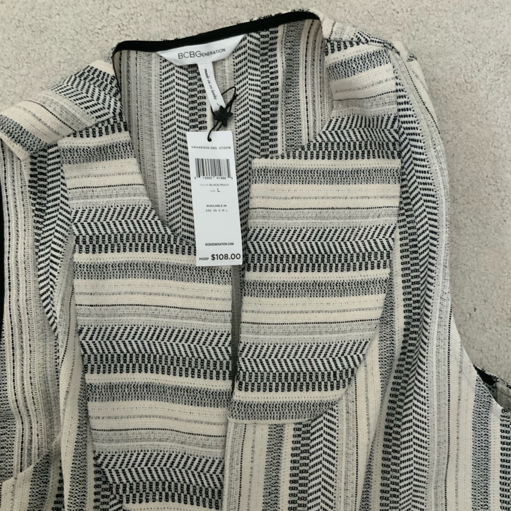 Bcbg long vest and top